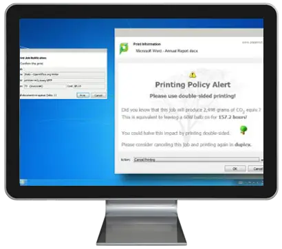 Papercut, Print Policy Alert, Alliance Document Technologies