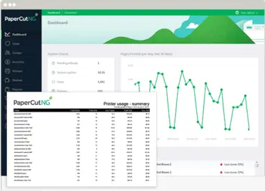 Papercut, Admin Interface Reports, Alliance Document Technologies