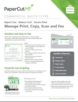 Commercial Flyer Cover, Papercut MF, Alliance Document Technologies, Elko, Nevada, NV, Ruby Mountains